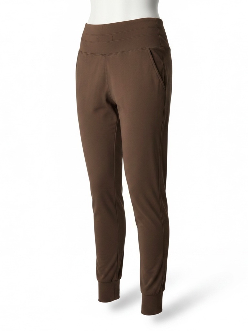 HALARA brown high waist lux soft jogger leggings with pockets size small petite